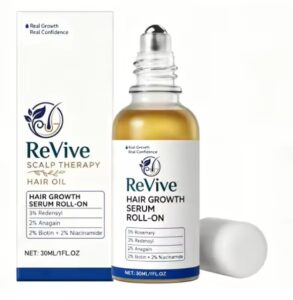ReVive Hair Growth Serum Roll-On – Rosemary, Redensyl, Anagain, Biotin & Niacinamide
